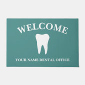 歯のロゴのカスタムな歯科練習のドア・マット ドアマット (正面)