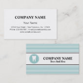 歯のロゴのデンタルケアの名刺のテンプレート 名刺 (正面/裏面)