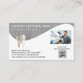 歯のロゴ | 患者を伴う歯科医 名刺 (正面)