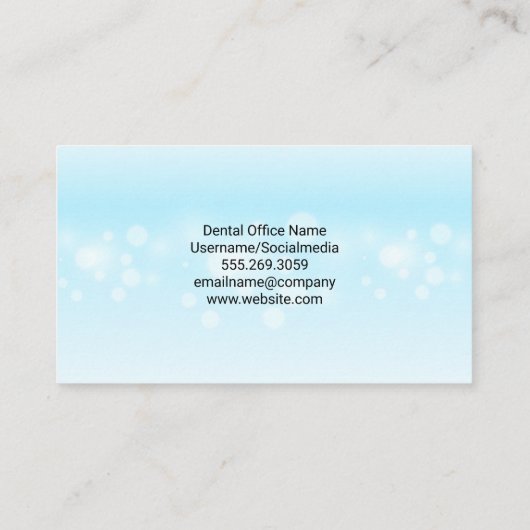 歯のロゴ | 歯科医業 名刺 (裏面)