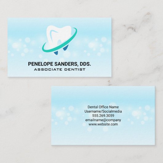 歯のロゴ | 歯科医業 名刺 (正面/裏面)