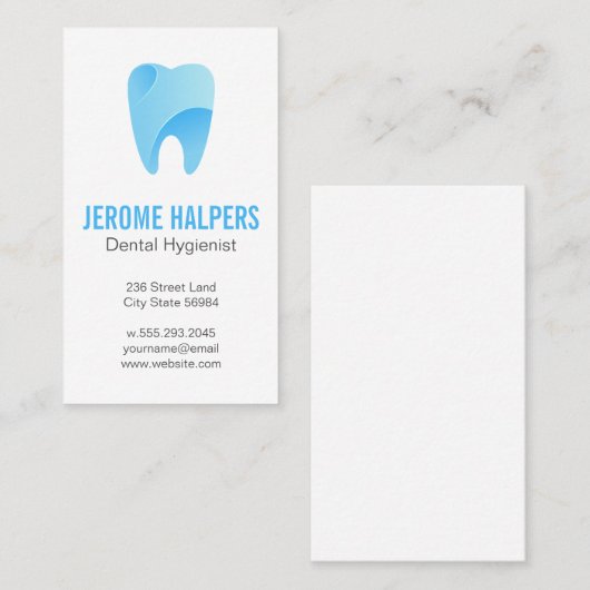 歯のロゴ | 歯科 名刺 (正面/裏面)