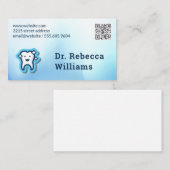 歯のロゴ | QRバーコード 名刺 (正面/裏面)