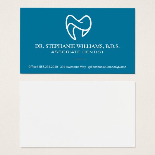 歯のロモダンゴ |歯科 (正面&裏面)