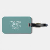 歯のロ保ゴを付けた荷札に落ち着いて浮く ラゲッジタグ (裏面横)