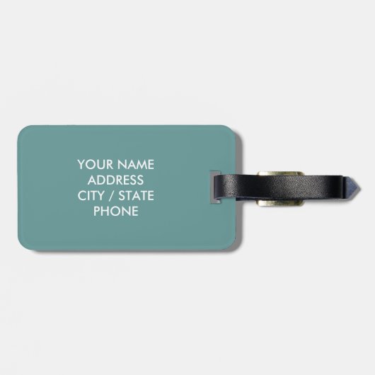 歯のロ保ゴを付けた荷札に落ち着いて浮く ラゲッジタグ (裏面横)