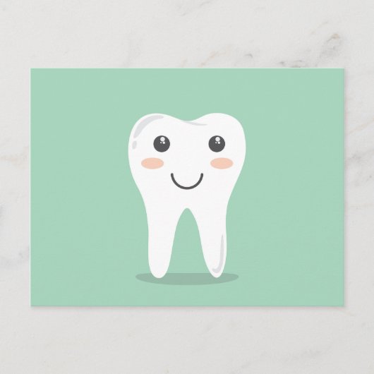 歯の健康に優しい笑顔 ポストカード (正面)