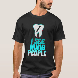 歯の健康 歯医者 歯科助手 麻酔 Tシャツ