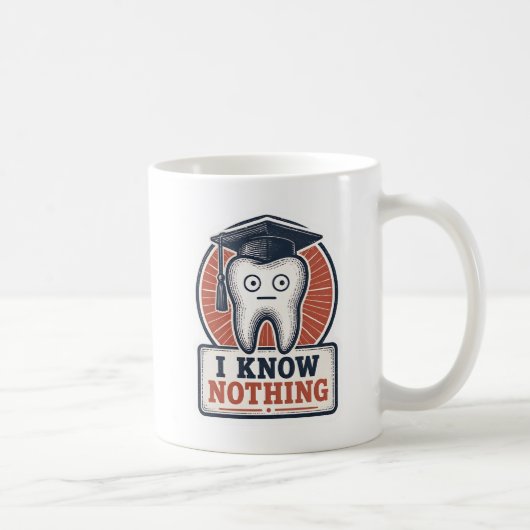 歯の卒業おもしろパロディ コーヒーマグカップ (右)