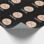 歯の卵おもしろい歯の歯の痛みプンダークBG ラッピングペーパー (角)