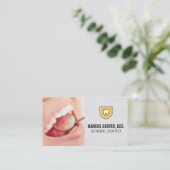 歯の口元検査 名刺 (スタンド正面)