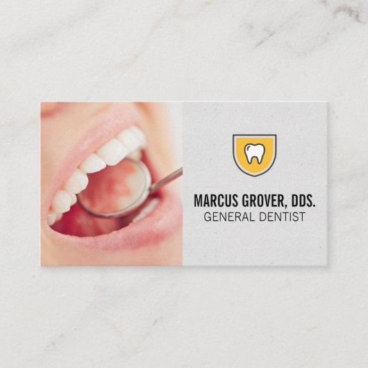 歯の口元検査 名刺 (正面)