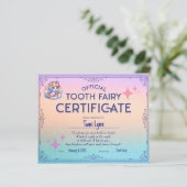 歯の失った妖精の最初の証明書 (スタンド正面)