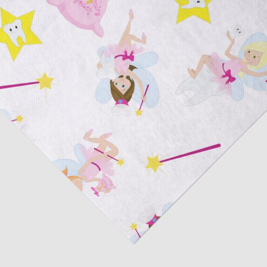 歯の妖精かわいらし魔法の杖白い歯 薄葉紙 (詳細)