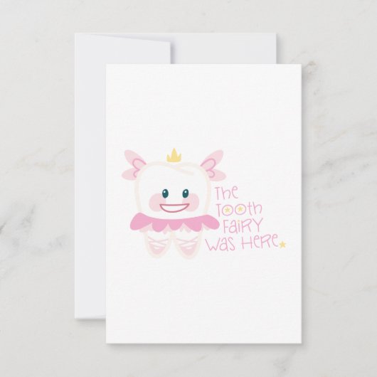 歯の妖精がここにいた サンキューカード (正面)