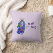 歯の妖精のかわいい大きな目の人形を初めて訪れる クッション (ブランケット)