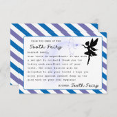 歯の妖精のカスタムメモ印刷可能 招待状 (正面/裏面)