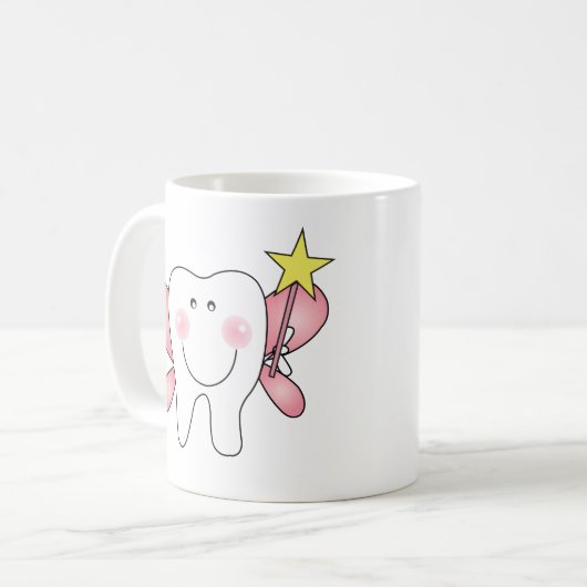 歯の妖精のコーヒー・マグはちょうどあなたの名前を加えます コーヒーマグカップ (正面左)