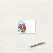 歯の妖精のサンタのおもしろいなクリスマスの漫画 ポストイット (デスク上)