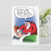 歯の妖精のサンタの休日の招待状 招待状 (スタンド正面)