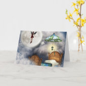 歯の妖精のメッセージカード カード (黄色い花)