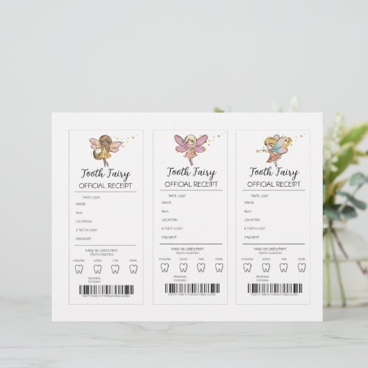 歯の妖精のレシート (スタンド正面)