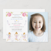 歯の妖精の手紙（写真付き） 招待状 (正面/裏面)