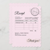 歯の妖精の支払いレシートキッズ魔法 ノートカード (正面/裏面)