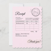 歯の妖精の支払いレシートキッズ魔法 ノートカード (正面)