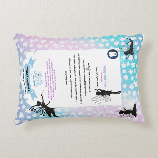 歯の妖精の枕 アクセントクッション (正面)