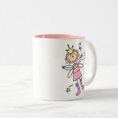 歯の妖精の棒の姿のマグ ツートーンマグカップ (正面右)