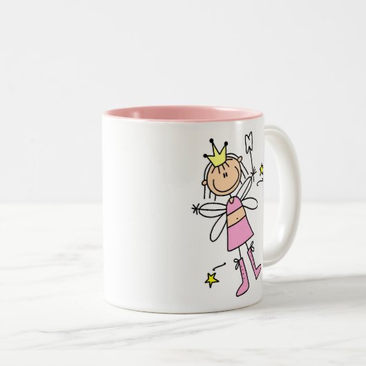 歯の妖精の棒の姿のマグ ツートーンマグカップ (正面右)