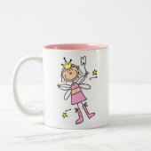 歯の妖精の棒の姿のマグ ツートーンマグカップ (左)