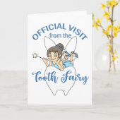 歯の妖精の訪問 カード (黄色い花)