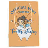 歯の妖精の訪問 ミディアムペーパーバッグ (正面)