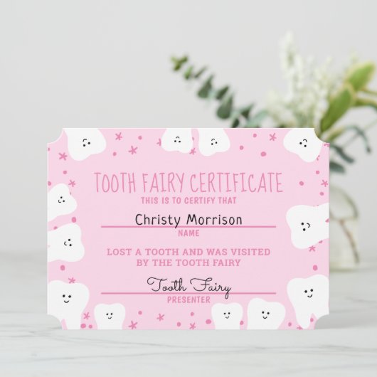 歯の妖精の資格取得者3 招待状 (スタンド正面)