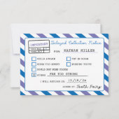 歯の妖精の遅延通知印刷可能 招待状 (正面)