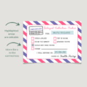 歯の妖精の遅延通知印刷可能 招待状