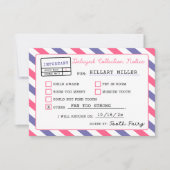 歯の妖精の遅延通知印刷可能 招待状 (正面)