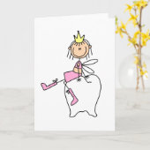 歯の妖精は歯のカードに座る カード (黄色い花)