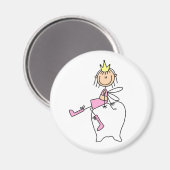 歯の妖精は歯の磁石の上に座る マグネット (正面/裏面)