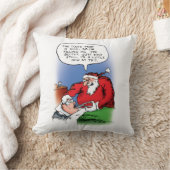 歯の妖精サンタおもしろいクリスマス漫画 クッション (ブランケット)