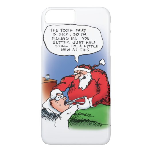 歯の妖精サンタおもしろいクリスマス漫画 Case-Mate iPhoneケース (裏面)