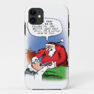 歯の妖精サンタおもしろいクリスマス漫画 iPhone 11 ケース