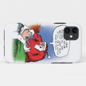 歯の妖精サンタおもしろいクリスマス漫画 Case-Mate iPhoneケース (裏面(横))