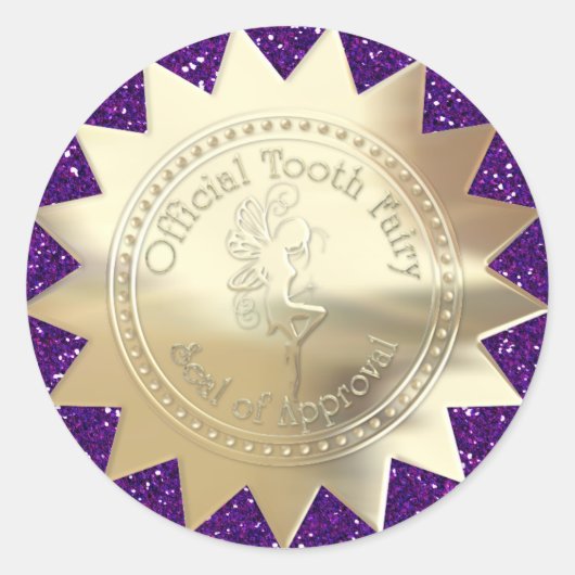 歯の妖精ステッカー – SRF ラウンドシール (正面)