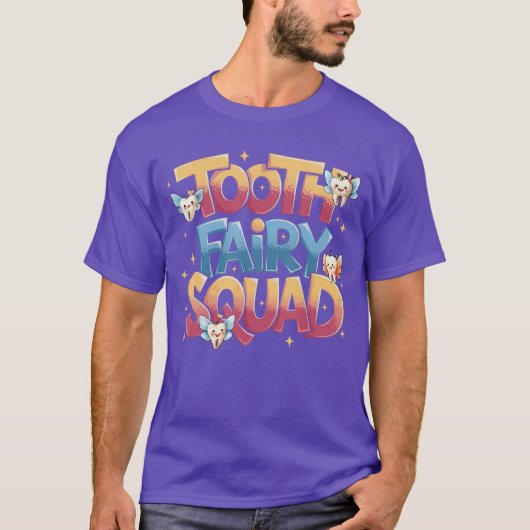 歯の妖精チーム コスチューム 歯医者 歯科助手 Tシャツ (正面)
