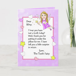 歯の妖精パーソナライズされたのカード カード