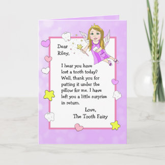 歯の妖精パーソナライズされたのカード カード