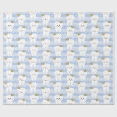 歯の妖精ベビー歯のギフトラッピング紙 ラッピングペーパー (フラット)